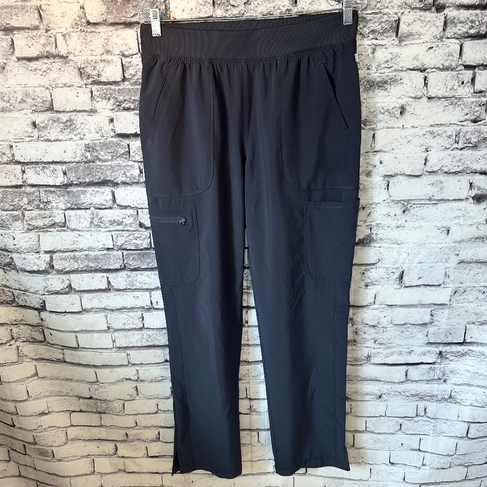 Infinity Grey Straight Leg Scrub Bottoms Size Medium